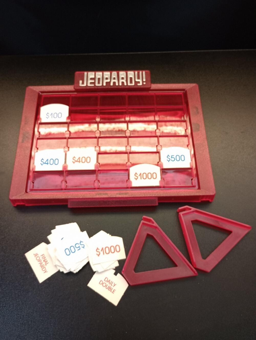 Vintage Jeopardy! Game Display Board and Money Value Cards